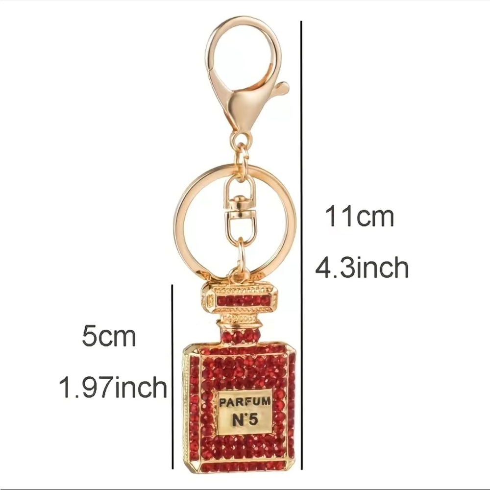 NEW Perfume bottle Keychain/ Purse Charm- Non Branded - Picture 4 of 4